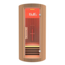 Sauna Moon Infrar&oslash;d Rund 1 plads tr&aelig;farve Holls